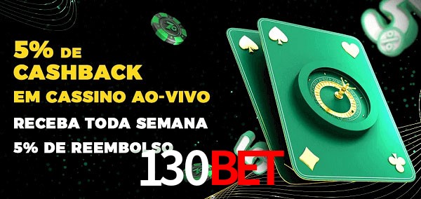 Promoções do cassino ao Vivo 130bet